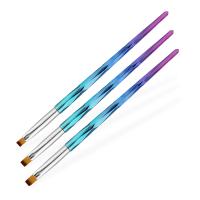 Zestaw 3 pędzelków do żelu Diamond