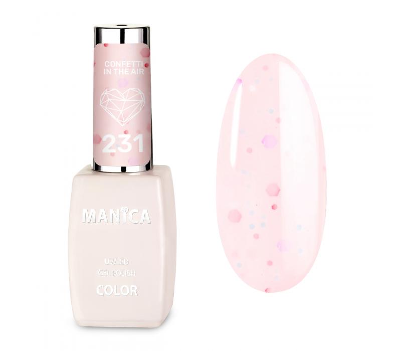 Manica Lakier hybrydowy LED/UV 10ml - Confetti in the Air - 231