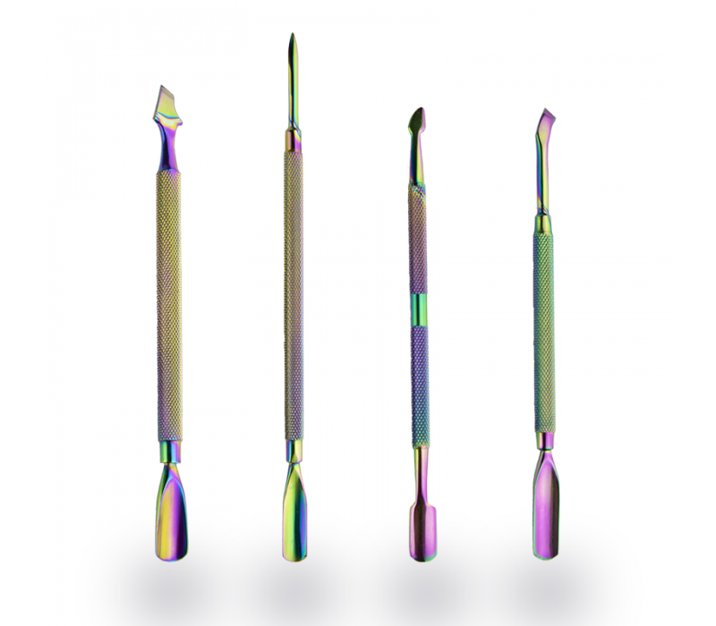 Zestaw 4x kopytko Multikolor w metalowym etui