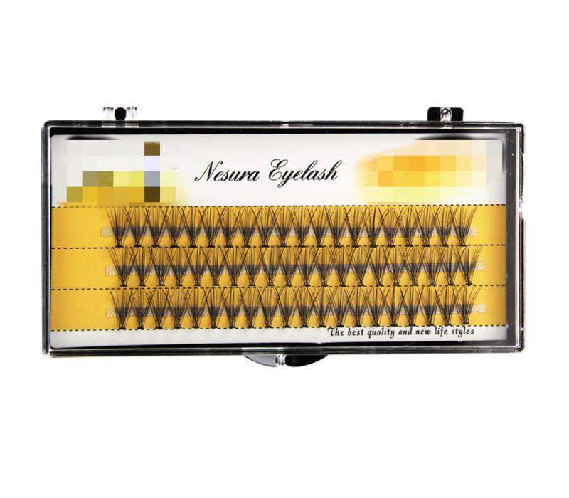 NESURA Gold jedwabne rzęsy kępki 12mm(60szt)