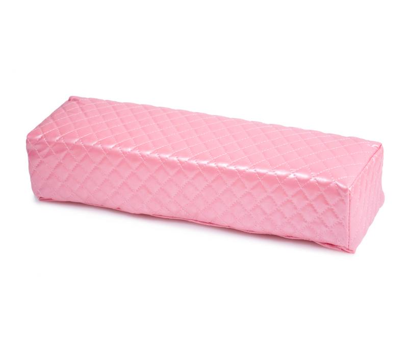 Poduszka Prostopadłościan Pikowana w Romby  Skóra Różowa