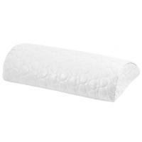 Poduszka Półwalec Pikowana w Serca Skóra Biała