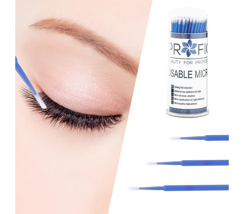 PROFICO Aplikatory do rzęs 2,5 mm w tubie 100 szt. niebieskie