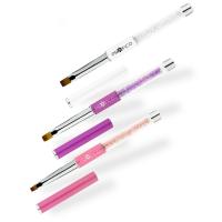 PROFICO Zestaw pędzelków do żelu Cyrkonie Mix - 3 szt