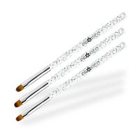 PROFICO Zestaw pędzelków do żelu White Marble - 3 szt