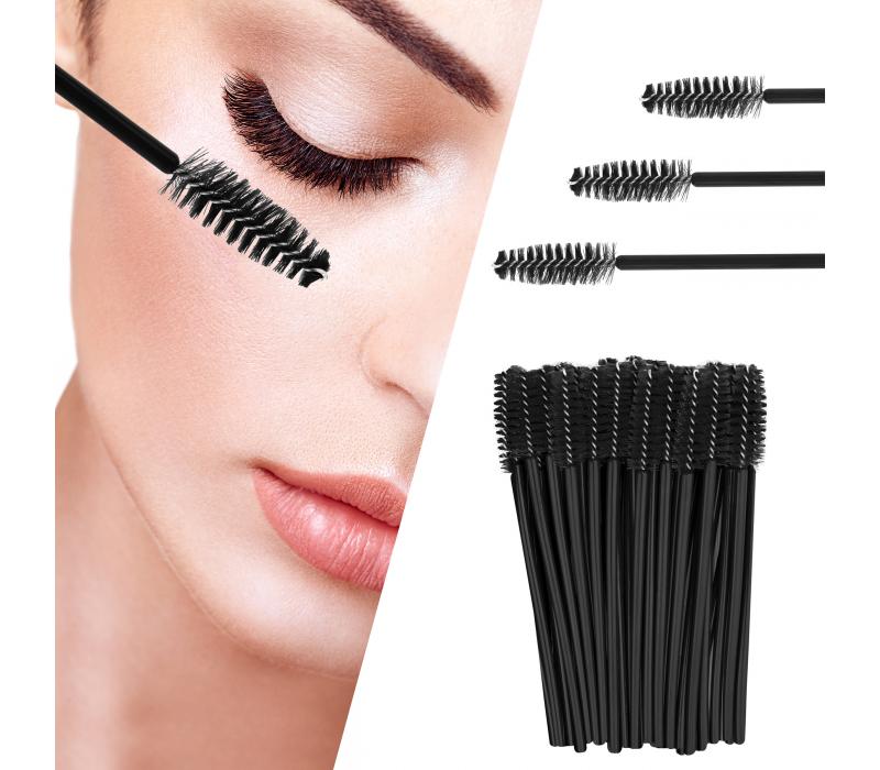 Szczoteczki do rzęs PROFICO czarne 50 szt