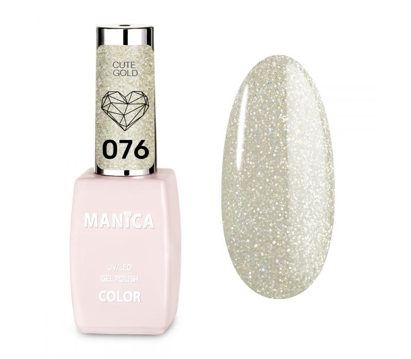 Manica Lakier hybrydowy LED/UV 10ml - Cute Gold- 076