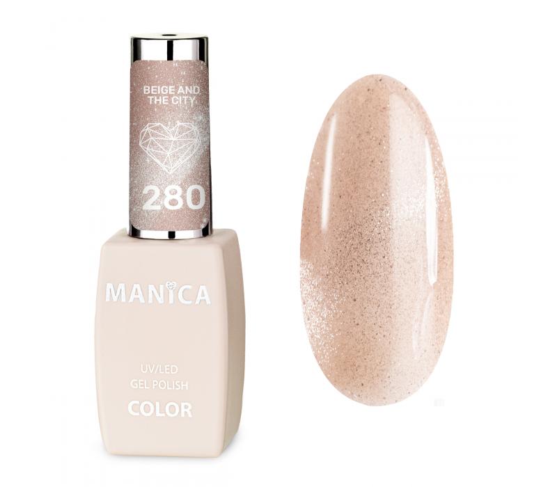 Manica Lakier hybrydowy Cat Eye LED/UV 10ml - Beige and the City - 280
