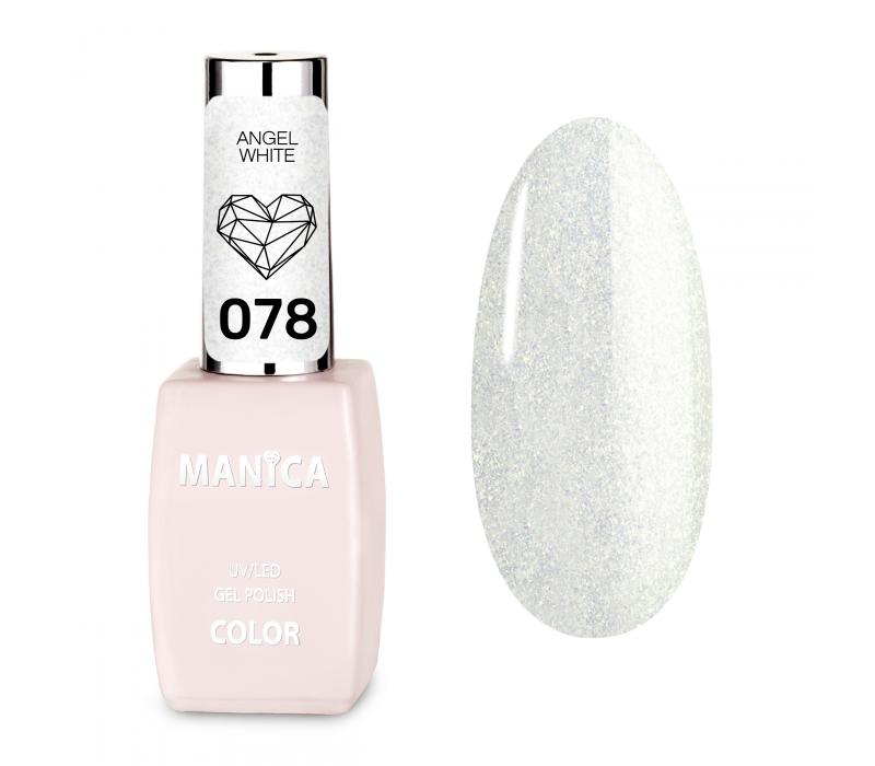 Manica Lakier hybrydowy LED/UV 10ml - Angel White- 078