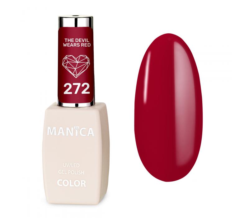  Manica Lakier hybrydowy LED/UV 10ml - The Devil Wears Red - 272