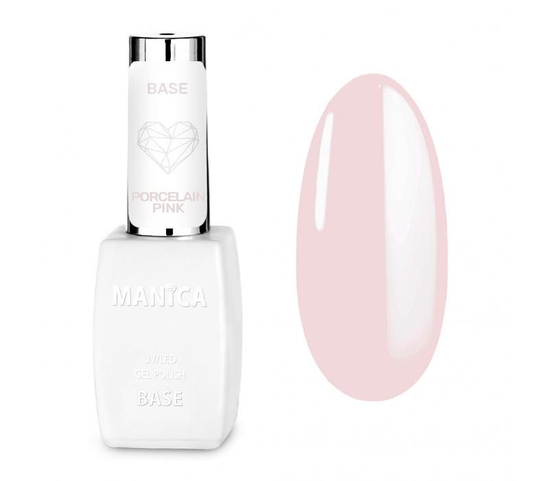 Manica Baza hybrydowa UV/LED Gel Polish Base Porcelain Pink 10ml