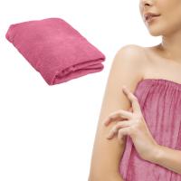 Peleryna kosmetyczna frotte 70x150cm różowa