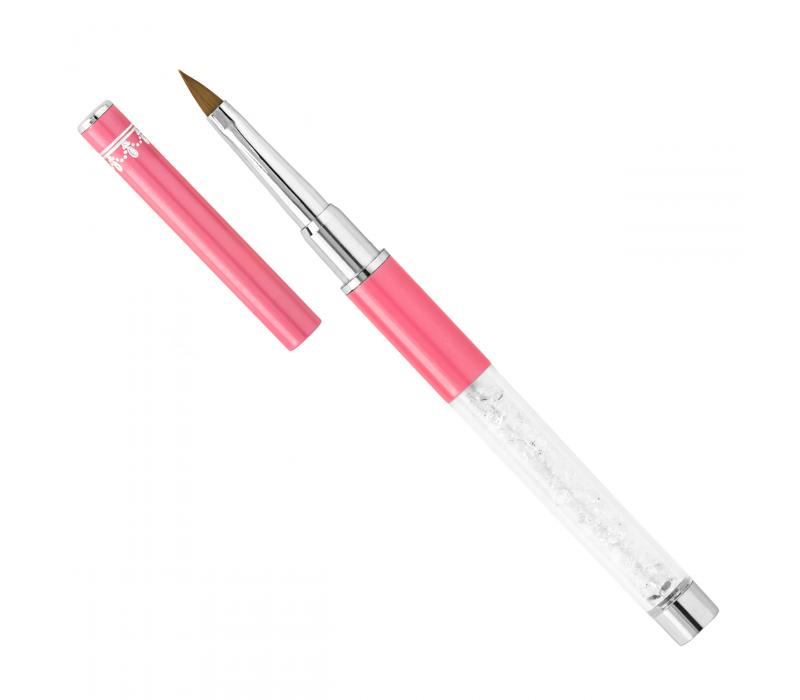 Pędzelek Crystal Pink P04 - koci języczek