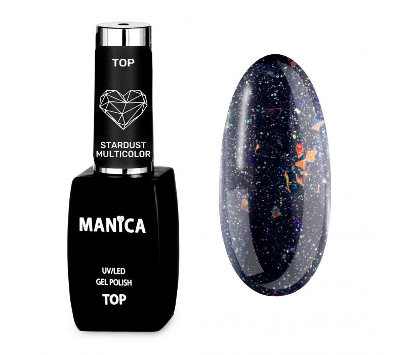  Manica Top hybrydowy UV/LED Gel Polish Top Stardust Multicolor 10ml