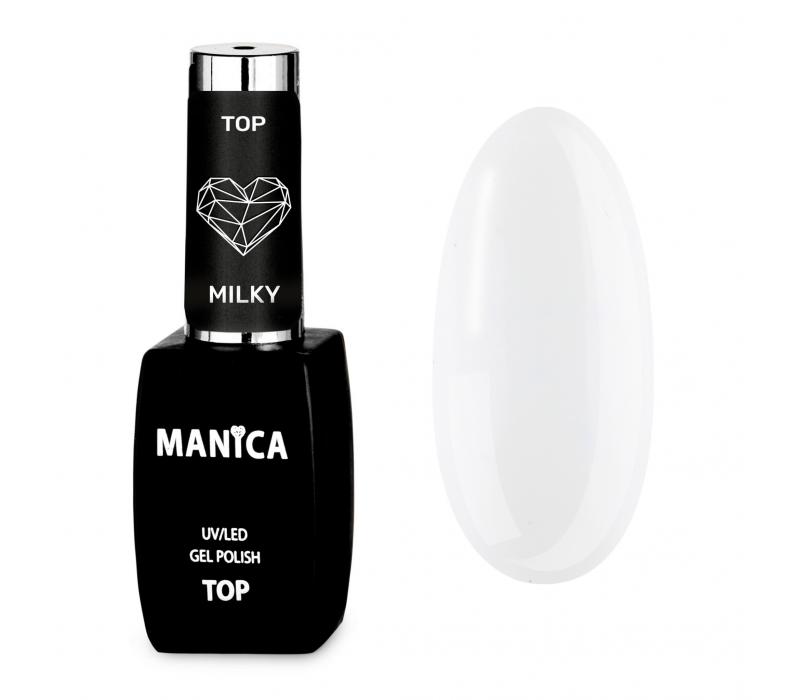  Manica Top hybrydowy UV/LED Gel Polish Top Milky 10ml