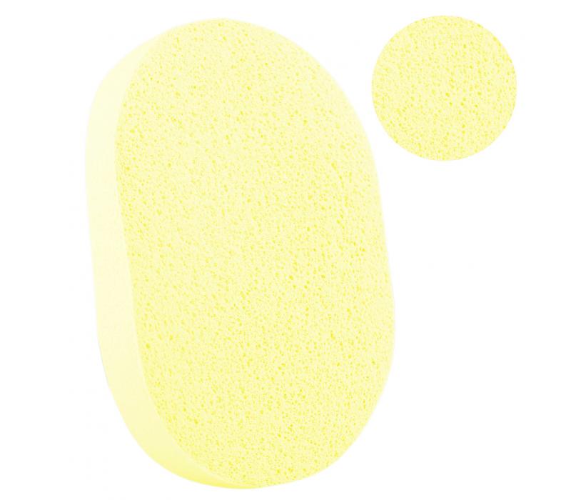 Gąbeczka do mycia twarzy żółta