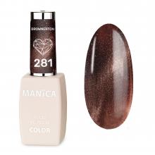 Manica Lakier hybrydowy Cat Eye LED/UV 10ml - Brownerton - 281