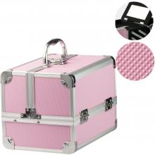  Kuferek kosmetyczny z lusterkiem różowy
