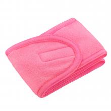 Opaska kosmetyczna na rzep Ciemny Róż